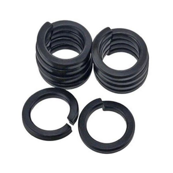 Black Finish Regular Standard Split Lock Washer / Customization Support Spring Lock Washer