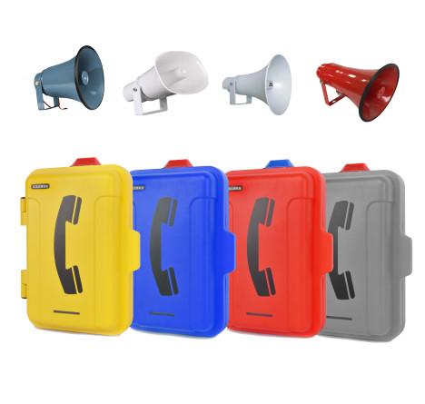 Quality High Volume Voip Network Public Address Telephone With Protective Front Cover for sale