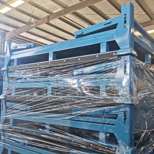 Storage Crates Stackable Pallet Boxes Folding Nestable For Warehouse Organization