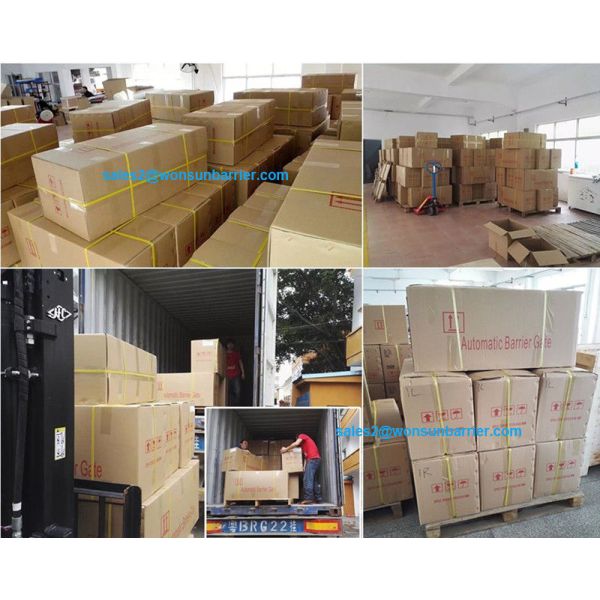 OEM Manual Release Folding Vehicle Barrier System With Double Safety Limit Switches