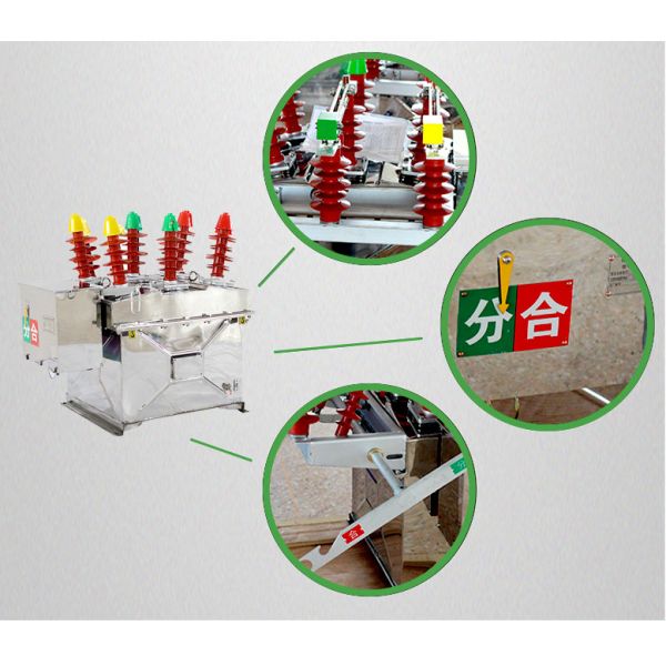 High Voltage Vacuum Circuit Breaker 12KV Voltage With Manual Tape Isolation