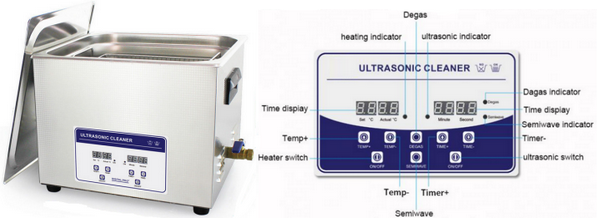 Dental Tools Benchtop Ultrasonic Cleaner 10L Tank Volume 240 Watt 1 Year Warranty