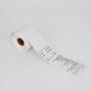 China 2 Inch 65gsm Thermal Transfer Printing Sticker Paper Roll Labels wholesale