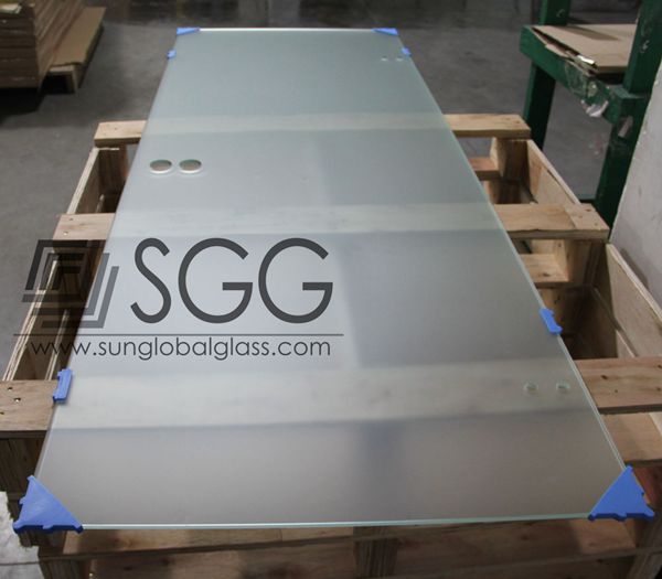 8mm/ 10mm thickness frosted glass fence panels