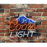 Buy cheap Handmade " Coors Light Mountain " Real Glass Neon Sign Beer Bar Light for Gift from wholesalers