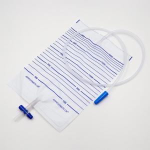 Urine Bag Collection Urinary Drainage Bag Disposable Sterilize Luxury Type 2000ml T Valve