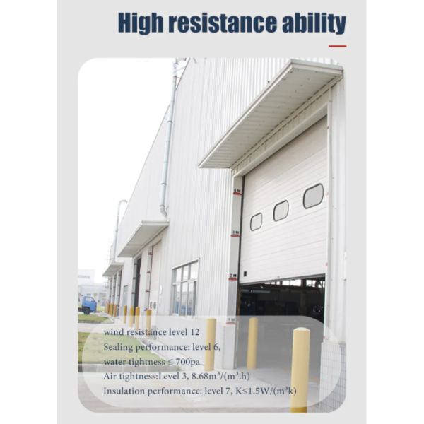 650N/M2 Wind Pressure Industrial Sectional Doors Sectional Overhead Garage Door European Standard Quality Modern Door