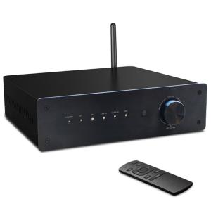 China Class D Bluetooth 5.0 Amplifier 50W x4 Wireless Amp 4 Channel Mini Integrated Home Audio Stereo Receiver on sale
