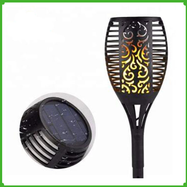 Outdoor Lighting Rechargeable LED Flickering landscape Flame Solar Torch Light