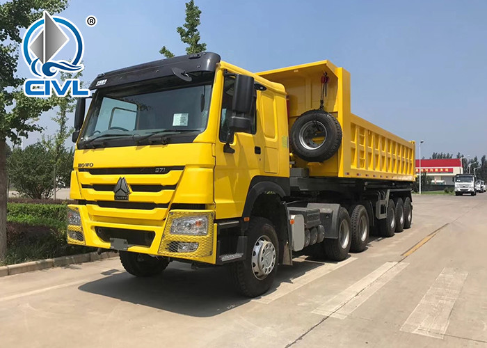 Rear Dump Sinotruk 3 Axle 60T Semi Trailer Tipper