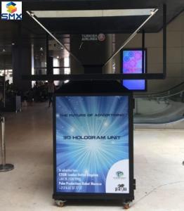 China 4 Sided Pyramid holographic 3d display Units for POS Advertising on sale