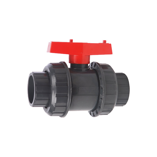 Manufacture Double Union Ball Valve 6 Inch PVC for ABS Handle and Moulding Service