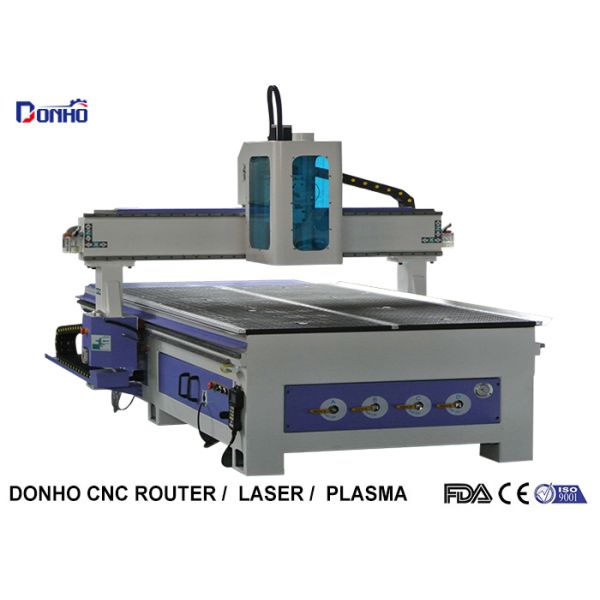 Low Noise CNC 3D Router Machine Computerized Wood Engraver With Vacuum Table