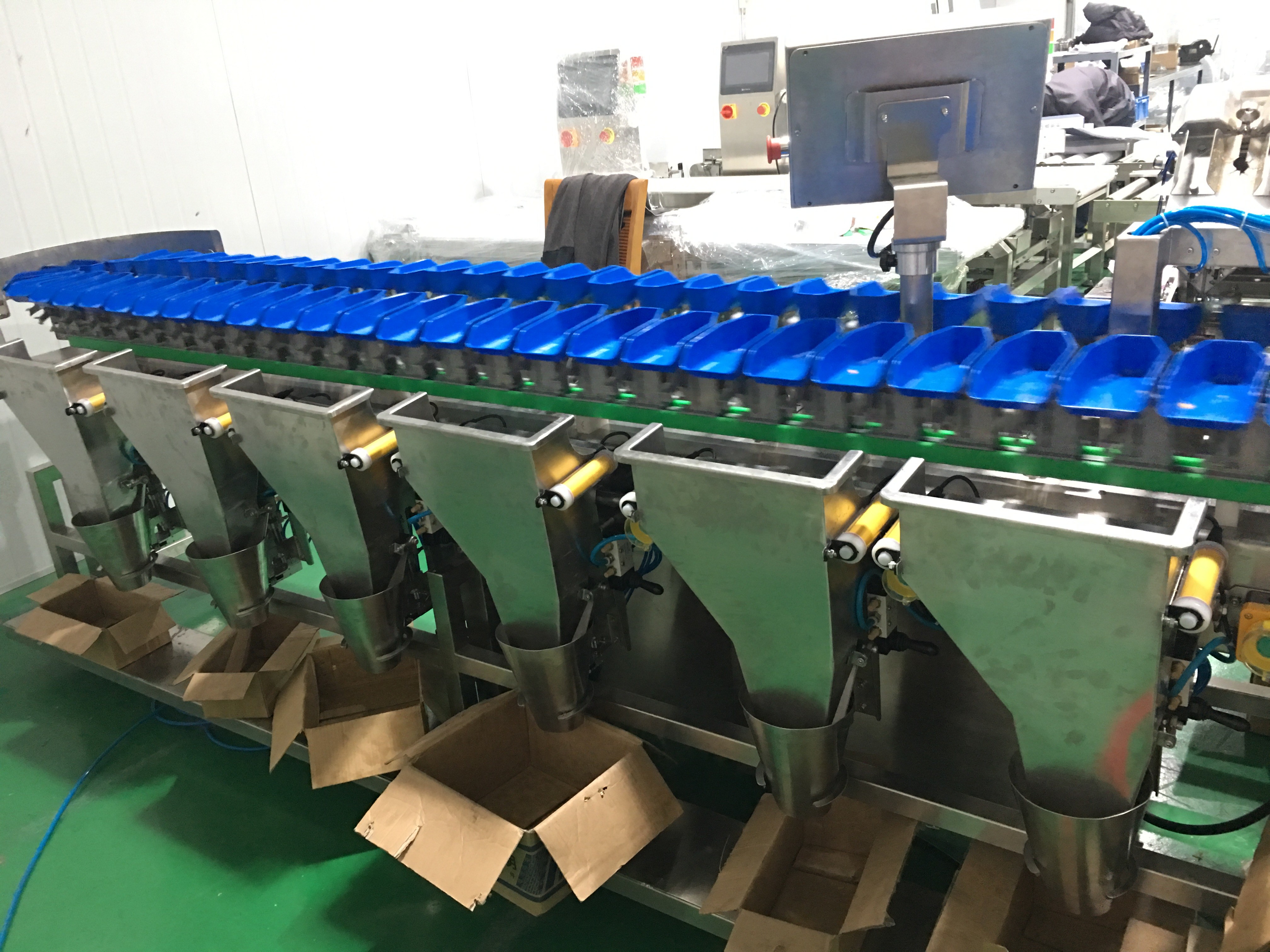 Food Grader Circular Multi Weight Sorting Machine With Conveyor Belt