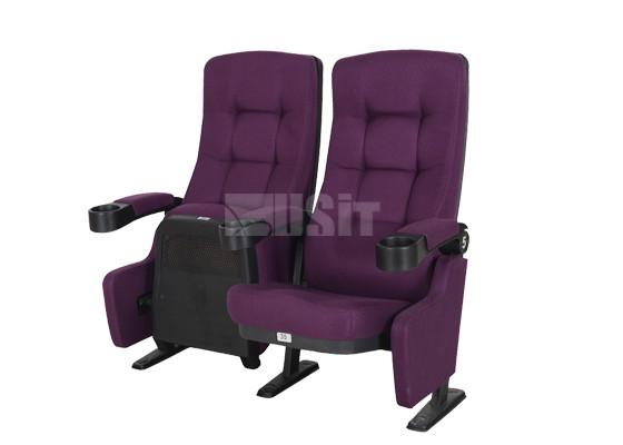 Quality Elegant Style Public Auditorium Theater Seats Rock Back Function Standard Size for sale