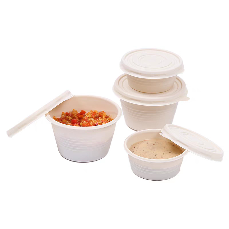 Corn Starch Biodegradable Container Disposable Compostable Takeaway Containers