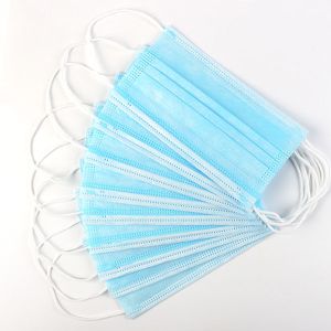 Earloop 3 layer Nose Wire Disposable Dust Mask
