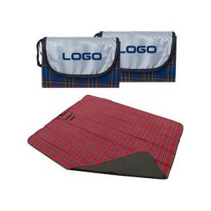 China Folding Beach Blanket Large Waterproof Picnic Rug with Stripes Printed wholesale