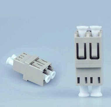 LC / PC Multimode Fiber Optic Adapter Ceramic Sleeve Material High Stability