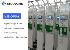 Multi Languages Coin Operated Weighing Scales High Accuracy 20 - 210 Cm Height Range