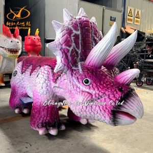Shopping Mall Electric Rideable Dinosaur Scooters With Movements