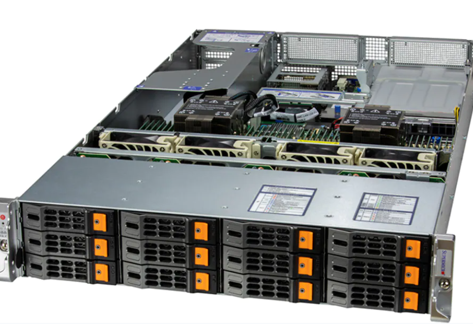 2U ESATA Hyper SuperServer SYS-620H-TN12R 12x NVMe/SATA/SAS 2x M.2