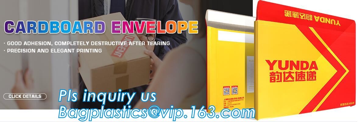 TNT DHL shipping packing list document envelopes, packing list padded envelope, tamper proof express use plastic packing