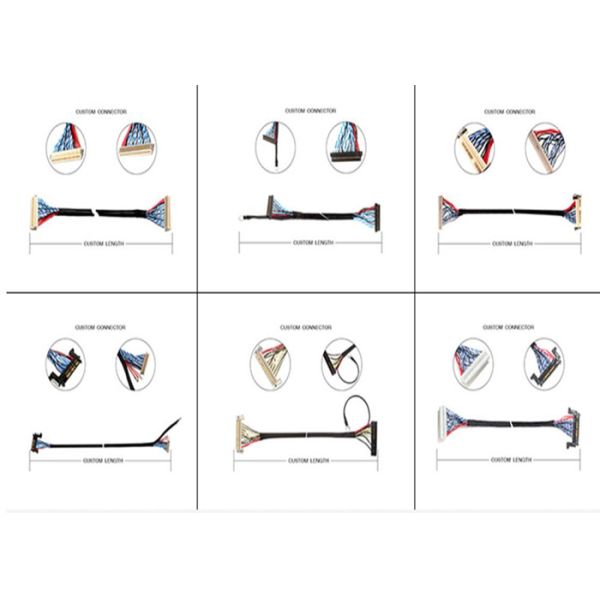30pin Jae Fi-X30hl To 40pin Hrs Df13-40p 20276 30v Shield Lvds Cable For LCD Screen Panel
