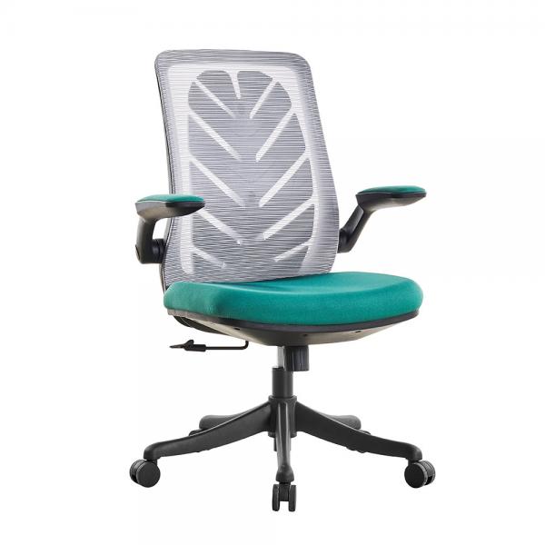 Quality Gas Spring Swivel Rolling Desk ​Chair / PU Armrest Full Mesh Office Chair for sale