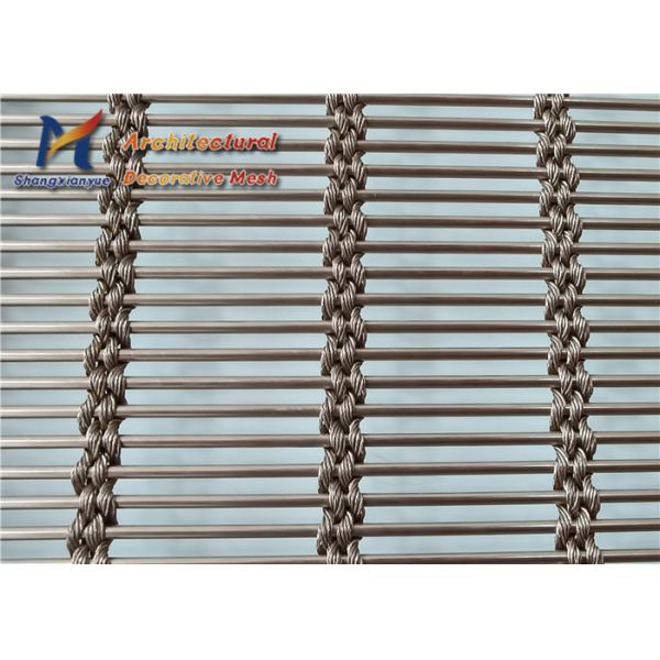 SS201 Decorative Wire Mesh Panels 8m Hotel Window Shade