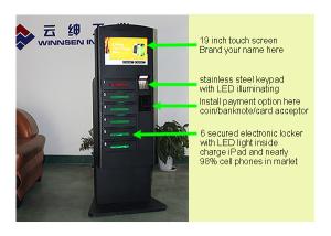 Customized Cell Phone Charging Station With Metal Keypad And LED