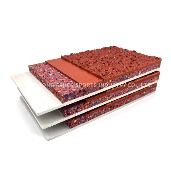 Quality UV Proof Sandwich System Running Track Rubber Shock Absorbing Floor Mats Type for sale