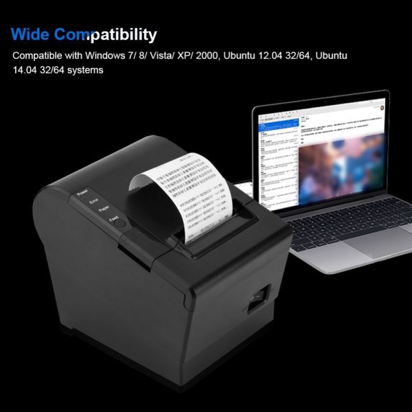 Auto Cutter 80mm Receipt Bluetooth Printer
