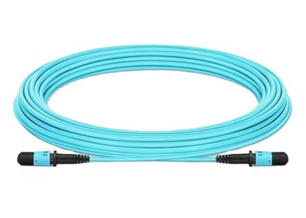 Quality 24 Core MPO MTP G657A1 OM5 Fiber Optic Jumper Cable For Data Center for sale