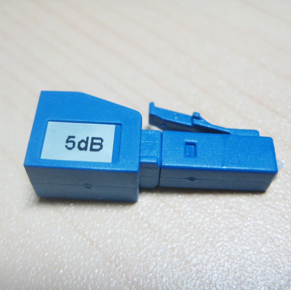 5dB Singlemode SM LC/UPC Fiber Optic Attenuator Fast Connector