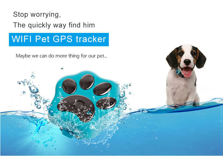 Waterproof mini wifi anti-lost pet gps tracker for cat/dog rf-v32
