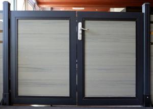 China Custom WPC Gate Panel Cladding Weather Resistant 30 Pounds Weight wholesale