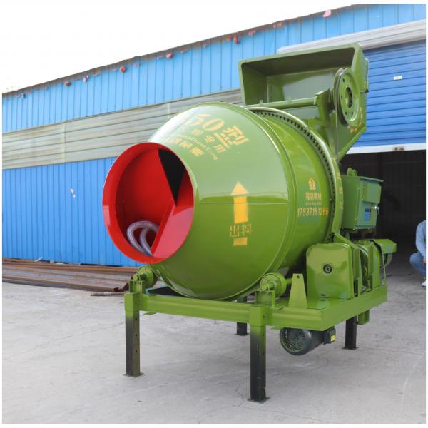 Fast Speed Concrete Drum Mixer Max Productivity 25m3/h Diesel Engine Cement Mixing Machine With Agitator
