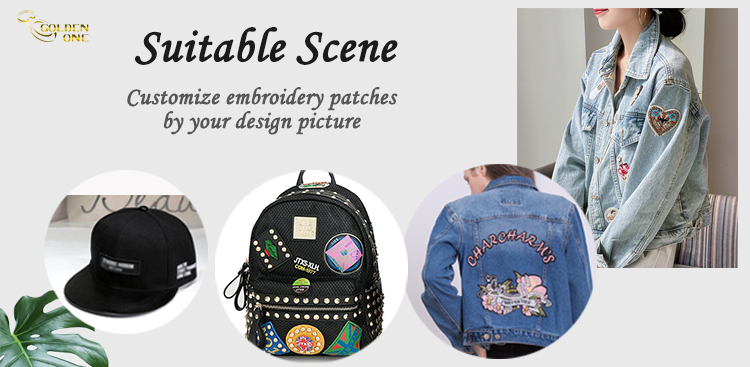 High Quality Cheap Custom Iron On Jean Jacket large Embroidery Patches lion Patches Embroidery