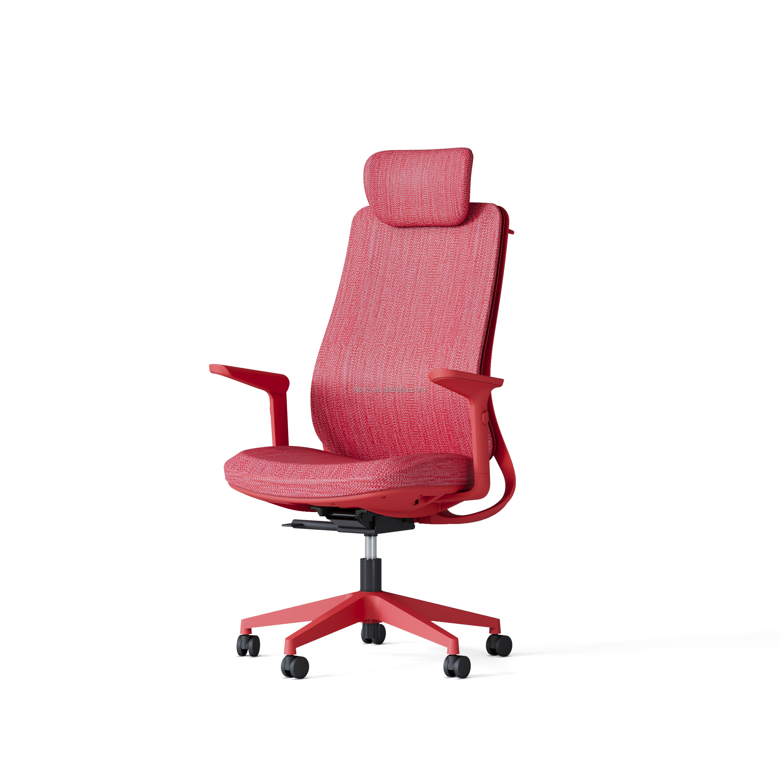 Modern Red Office Furniture Swivel Manager Chair with Adjustable Backrest and Design