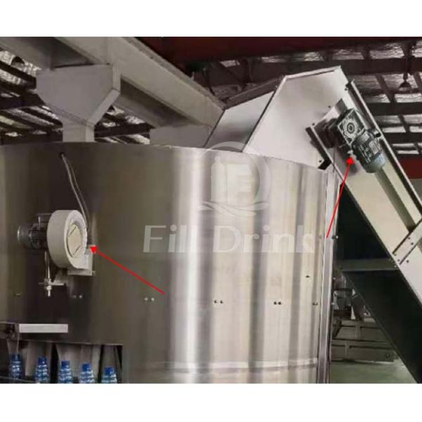 8000BPH Empty Automatic Bottle Unscrambler Machine High Speed Bottle Unscrambler