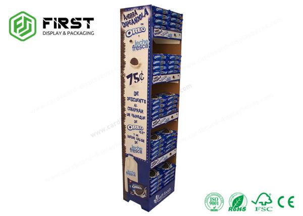 Quality Snack Corrugated Cardboard Displays Racks , Cardboard Pop Up Display For Chocolates for sale