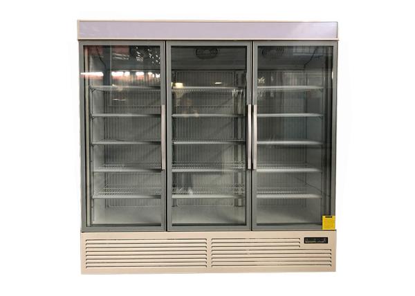 Quality R290 Upright Display Freezer Flat Glass Door 1380L Energy Efficient for sale