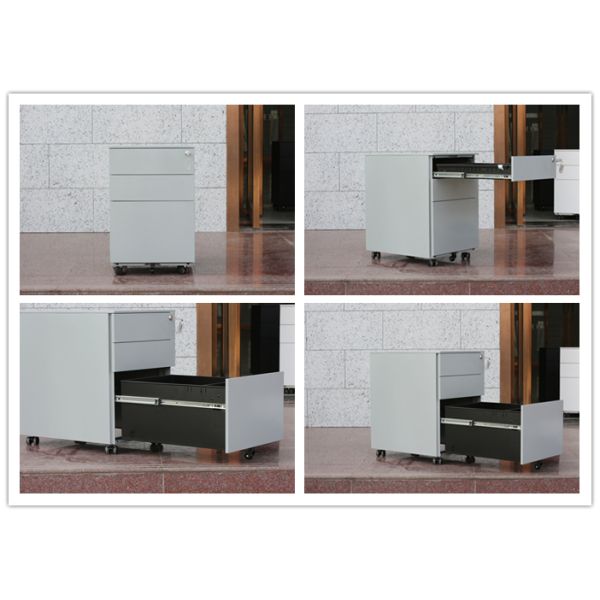 Wt Lock Cold Rolled Steel 0.14cbm 3d Mobile Pedestal