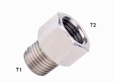 1/8" - 1/2" Branch Tee Pneumatic Pipe Fittings , 2.5Mpa Pipe Joint Connectors