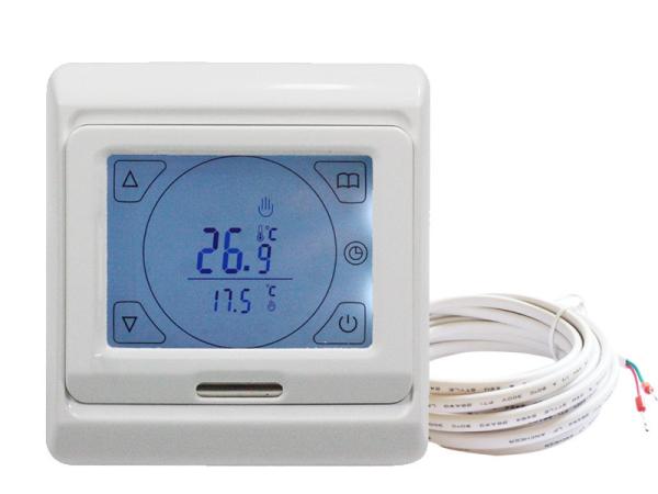 Quality Floor Heating Touch Screen Programmable Electric Thermostat with Floor Sensor for sale