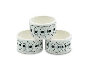 15mm Heat Resistant White Pattern Washi Tape Stickers