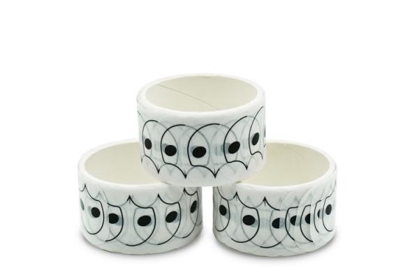 Quality 15mm Heat Resistant White Pattern Washi Tape Stickers for sale
