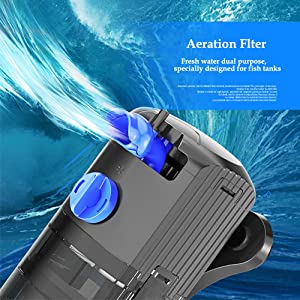 Submersible Internal Aquarium Power Filter Adjustable Water Flow Filtration System