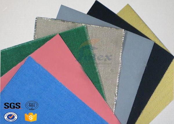 Quality Colorful PVC Coated Fiberglass Fabric for Flex Duct , Air Duct for sale